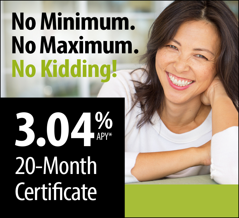 20-Month Certificate Special Offer