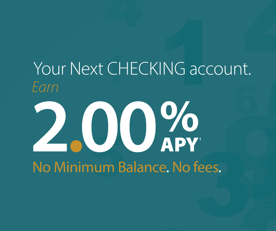 Earn 2.00% APY* with a Rewards Checking