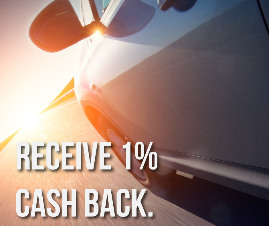 Receive 1% cash back