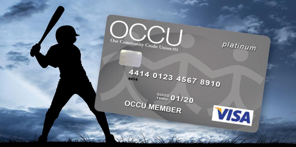 Hit a home run with the OCCU Visa Platinum Rewards Card