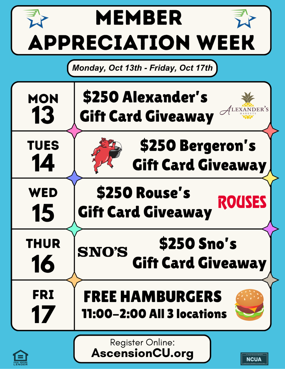 Member Appreciation Flyer