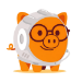 Astronaut Bonzai piggy bank