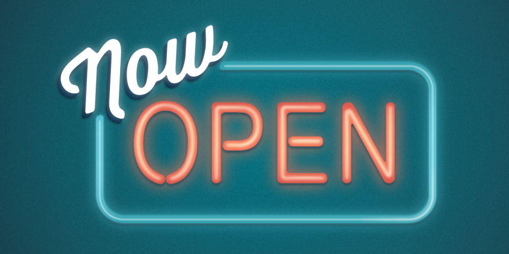 Now Open