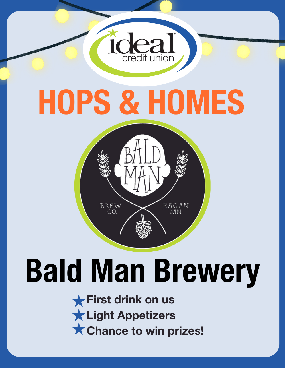 Hops & Homes at Bald Man Brewery!
