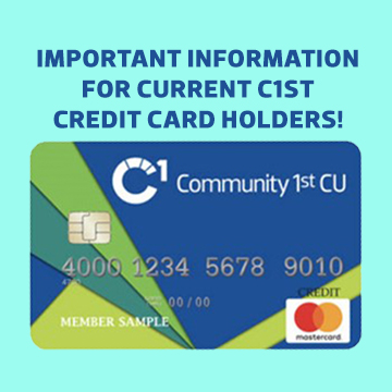 Important information for current C1st credit card holders.