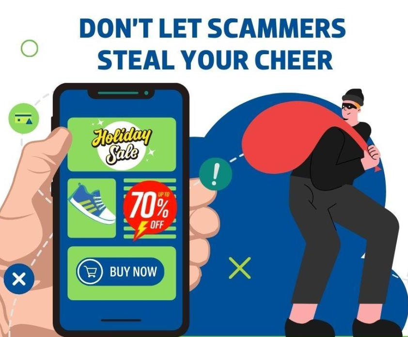 Don't let scammers steal your cheer.