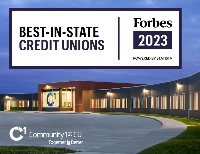Forbes Names C1st as #1 CU in Iowa