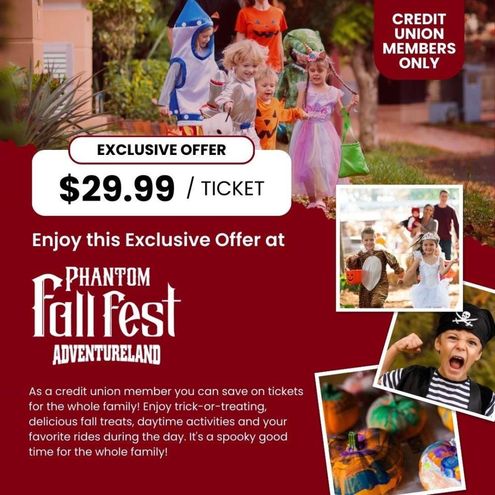 Discounts Tickets to Adventureland's Phantom Fall Fest