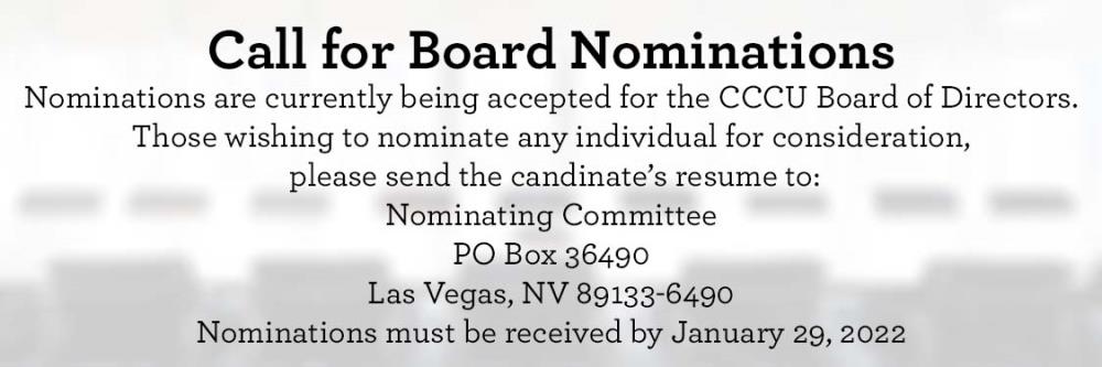 Call for Board Nominations