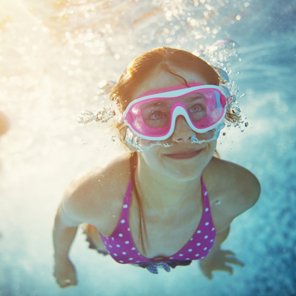 Girl underwater