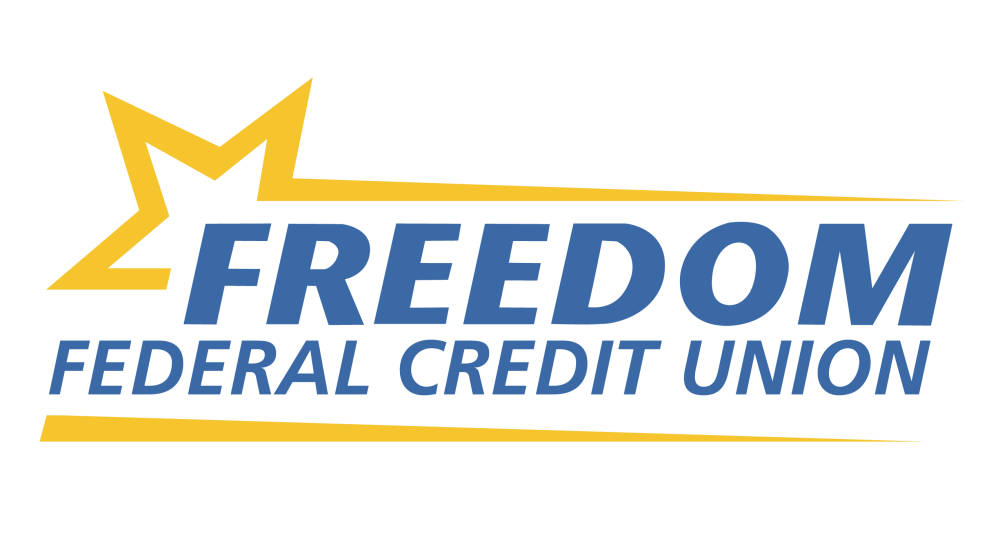 Freedom Federal Credit Union - Yellow and blue logo