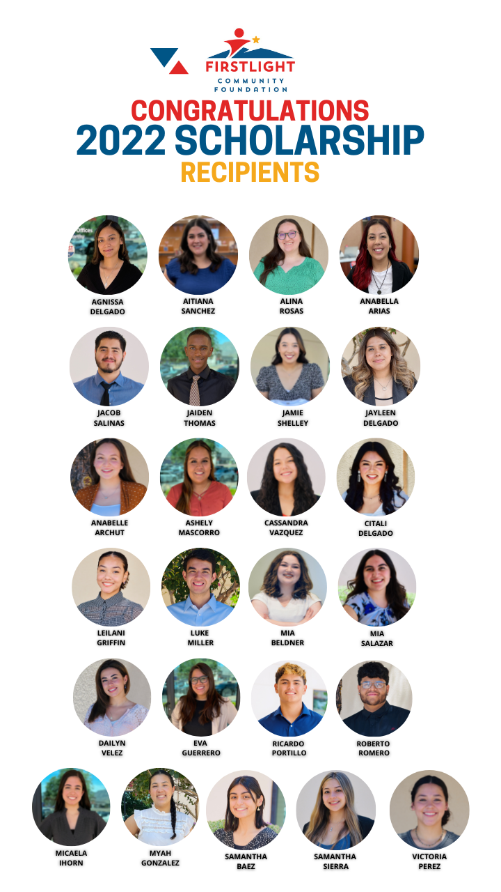 2022 FirstLight Community Foundation Scholarship Winners