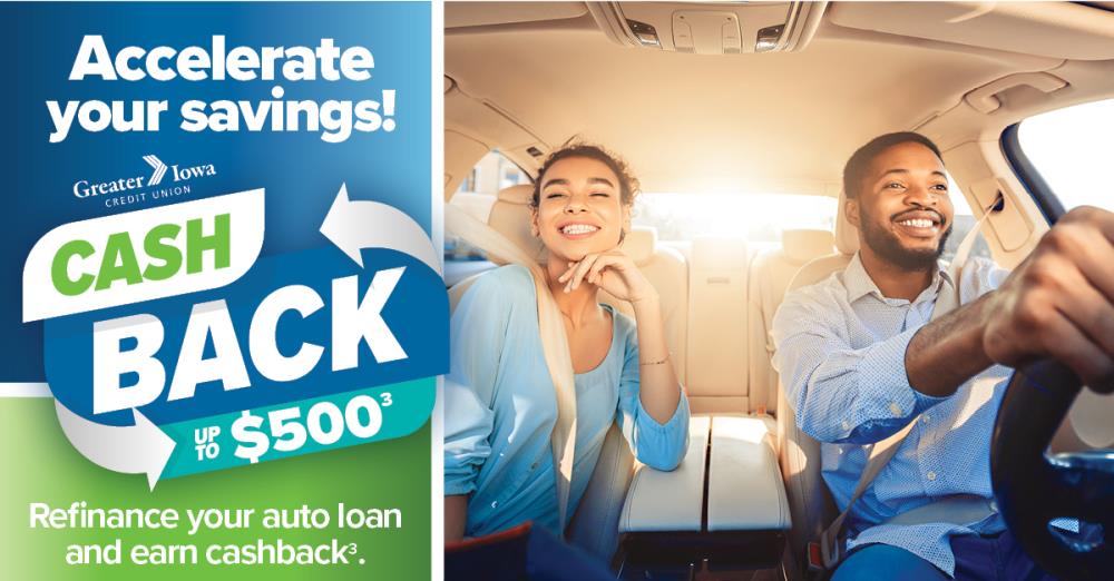 Earn up to $500 cash back on an auto refinance