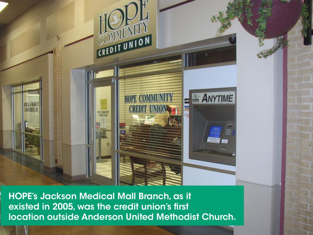 Hope Credit Union's Medical Mall Branch in Jackson, MS, from 2005