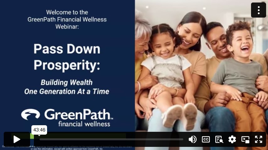 Webinar Video Player - Extended Family on Couch - Pass Down Prosperity