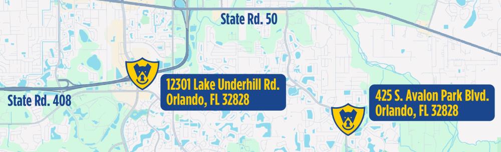 Map of New Orlando Branches
