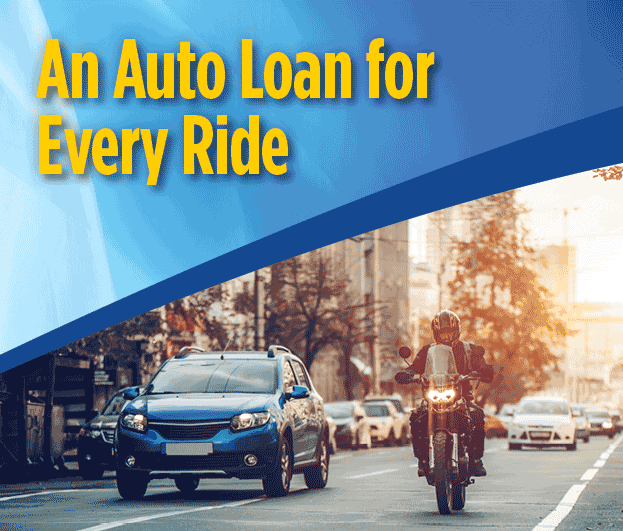 Any auto loan for every ride.